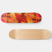 Skateboard Feuilles d'automne colorées Gros plan (Horz)