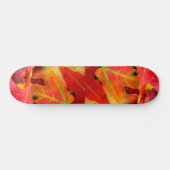 Skateboard Feuilles d'automne colorées Gros plan (Horz)