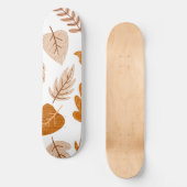 Skateboard Feuilles d'automne esthétiques, thème d'automne Mo (Recto)