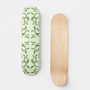 Skateboard Feuilles d'olive défilantes