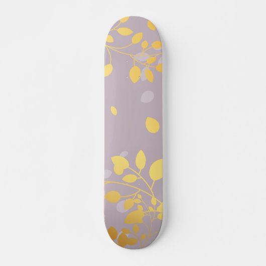 Skateboard Feuilles d'or 9 (Devant)