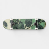 Skateboard Feuilles et succursales sur Arrière - plan de crèm (Horz)