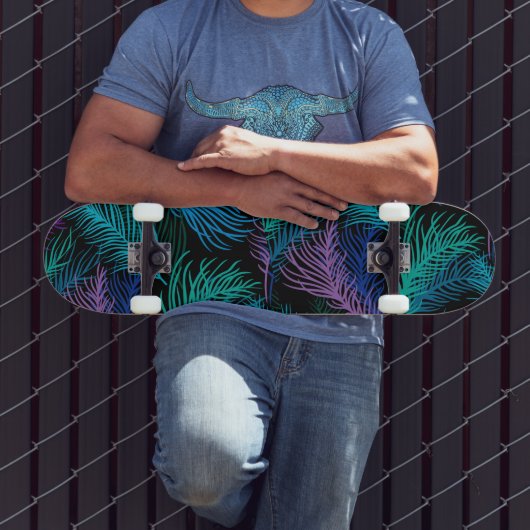 Skateboard Feuilles multicolores Palm (Extérieur 3)