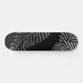 Skateboard Feuilles noirs et blancs (Horz)