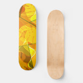 SKATEBOARD FEUILLES TROPICALES ABSTRAITES (Recto)