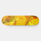 SKATEBOARD FEUILLES TROPICALES ABSTRAITES (Horz)