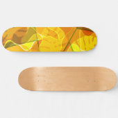 SKATEBOARD FEUILLES TROPICALES ABSTRAITES (Horz)