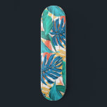 Skateboard Feuilles tropicaux exotiques<br><div class="desc">Feuilles tropicaux exotiques</div>