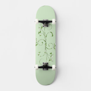 Skateboard Feuilles Vertes