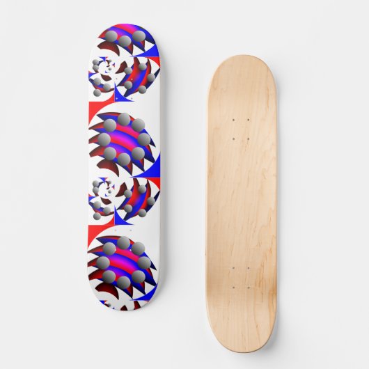 Skateboard Fibonacci 'Fish' par Kenneth Yoncich (Recto)
