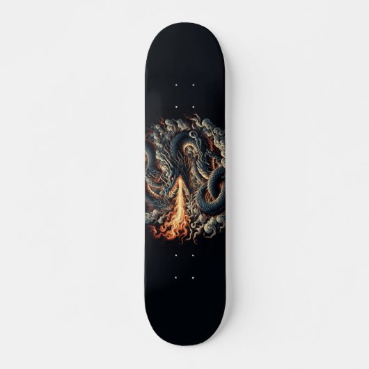Skateboard Fierce brillant conception de dragon (Devant)