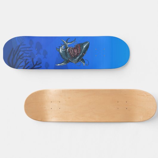 Skateboard Fierce Ocean Shark Effrayant (Horz)