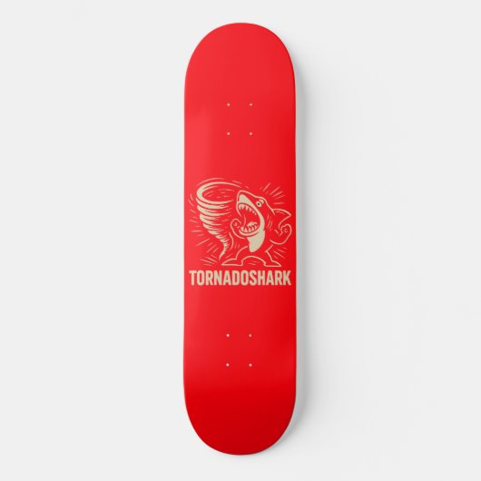 Skateboard Fierce requin tornade conception d'art pour viral (Recto)
