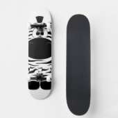 Skateboard Fierce Zebra prêt pour un peu d'air (Recto)