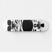 Skateboard Fierce Zebra prêt pour un peu d'air (Horz)