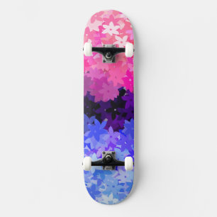 Skateboard Fière Omnisexualité Groovy Boho Excentrique Floral