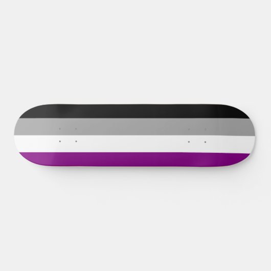 Skateboard Fierté asexuelle (Horz)