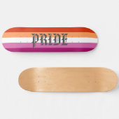 Skateboard Fierté du drapeau lesbien (Horz)