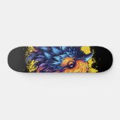 Skateboard Fiery Phoenix Bird Art (Horz)