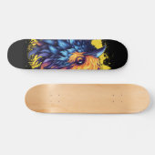 Skateboard Fiery Phoenix Bird Art (Horz)