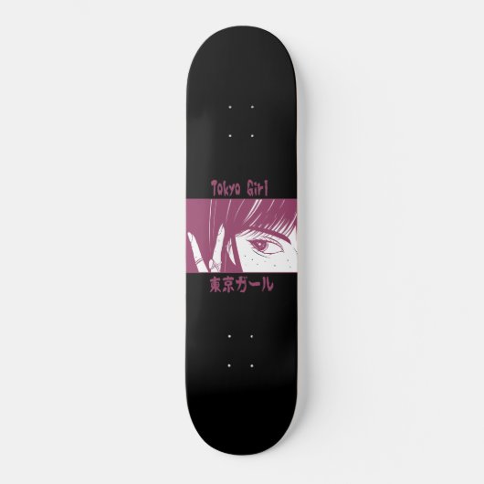 Skateboard Fille Anime Tokyo (Recto)