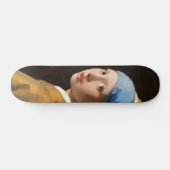 Skateboard Fille avec une perle d'oreille Portrait Peinture (Horz)