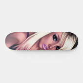Skateboard Fille blonde de patineur (Horz)