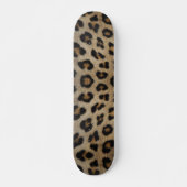 Skateboard Fille chic léopard fourrure poster de animal motif (Devant)