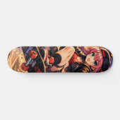 Skateboard Fille corbeau (Horz)