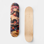 Skateboard Fille corbeau (Recto)