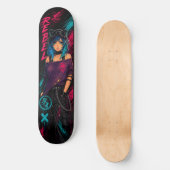 Skateboard Fille d'anime (Recto)