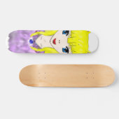 Skateboard Fille de chat d'Anime (Horz)