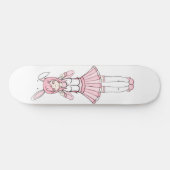 Skateboard Fille de lapin rose mignonne d'Anime Lolita (Horz)