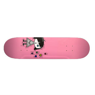 Skateboard fille de l'emo