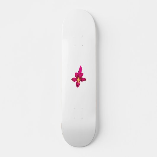 Skateboard Fille Design, Or Léger, Rouge Purplish (Devant)
