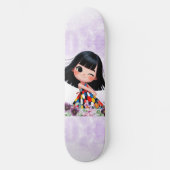 Skateboard fille douce Planche à roulettes (Recto)
