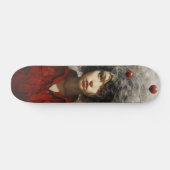 Skateboard Fille en Art Moderne Rouge (Horz)
