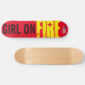 Skateboard FILLE EN FEU Planche à roulettes (Horz)