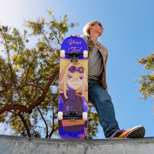 Skateboard Fille forte Anime (Extérieur 1)