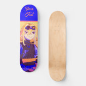 Skateboard Fille forte Anime (Recto)