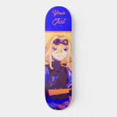 Skateboard Fille forte Anime (Recto)