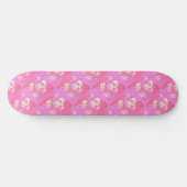 Skateboard Fille rose. Sculpture antique. (Horz)