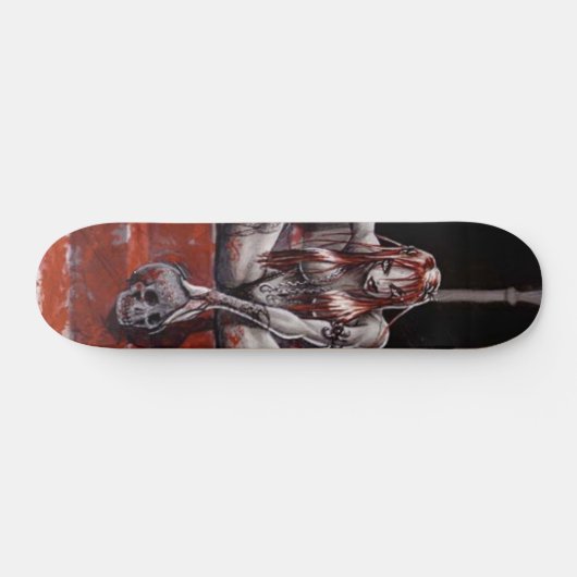 Skateboard Fille sanglante (Horz)