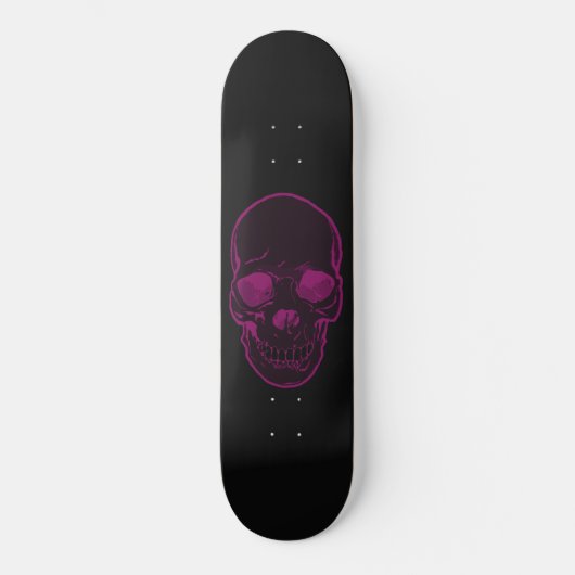 Skateboard Filles abstraites rose et noir de graphiques de (Recto)