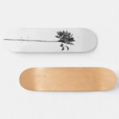 Skateboard Finesse de la paume noire et blanche #1 #tropical  (Horz)
