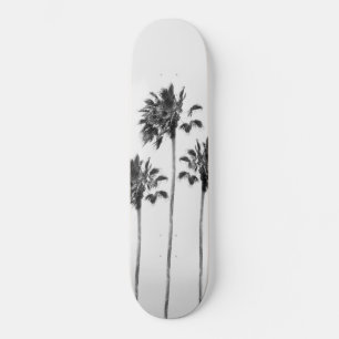 Skateboard Finesse du trio Palm Noir et Blanc #1 #tropical #w