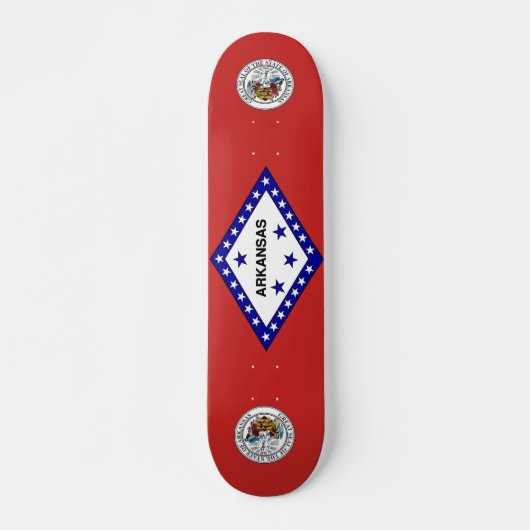 Skateboard Flag de l'Arkansas (Devant)