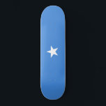 Skateboard Flag of Somalia<br><div class="desc">This design features the national flag of Somalia (officially known as the Federal Republic of Somalia), which is a country in the Horn of Africa. Somalia has the longest coastline on Africa's mainland. Somalia is bordered by Ethiopia to the west, Djibouti to the northwest, the Gulf of Aden to the...</div>