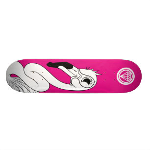 Skateboard Flamant rose