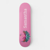 Skateboard Flamant rose de Parties scintillant rose skateboar (Recto)